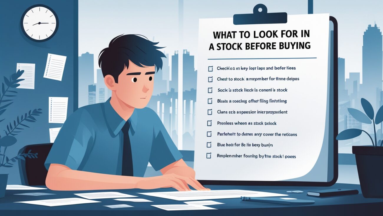 What to Look for in a Stock Before Buying (My Personal Checklist)