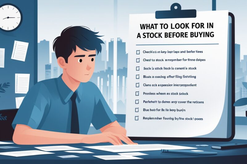 What to Look for in a Stock Before Buying (My Personal Checklist)