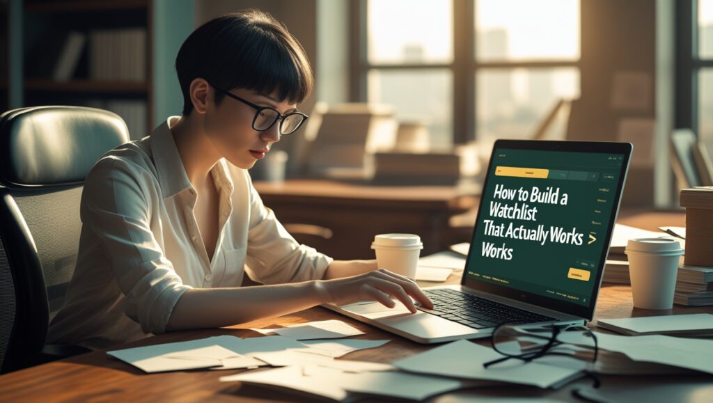 How to Build a Watchlist That Actually Works