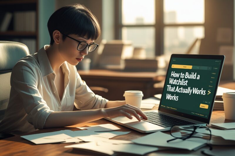How to Build a Watchlist That Actually Works