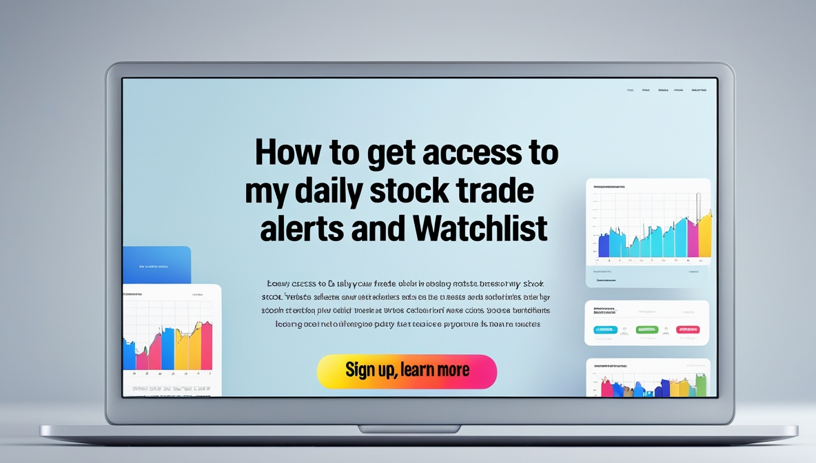 How to Get Access to My Daily Stock Trade Alerts and Watchlist