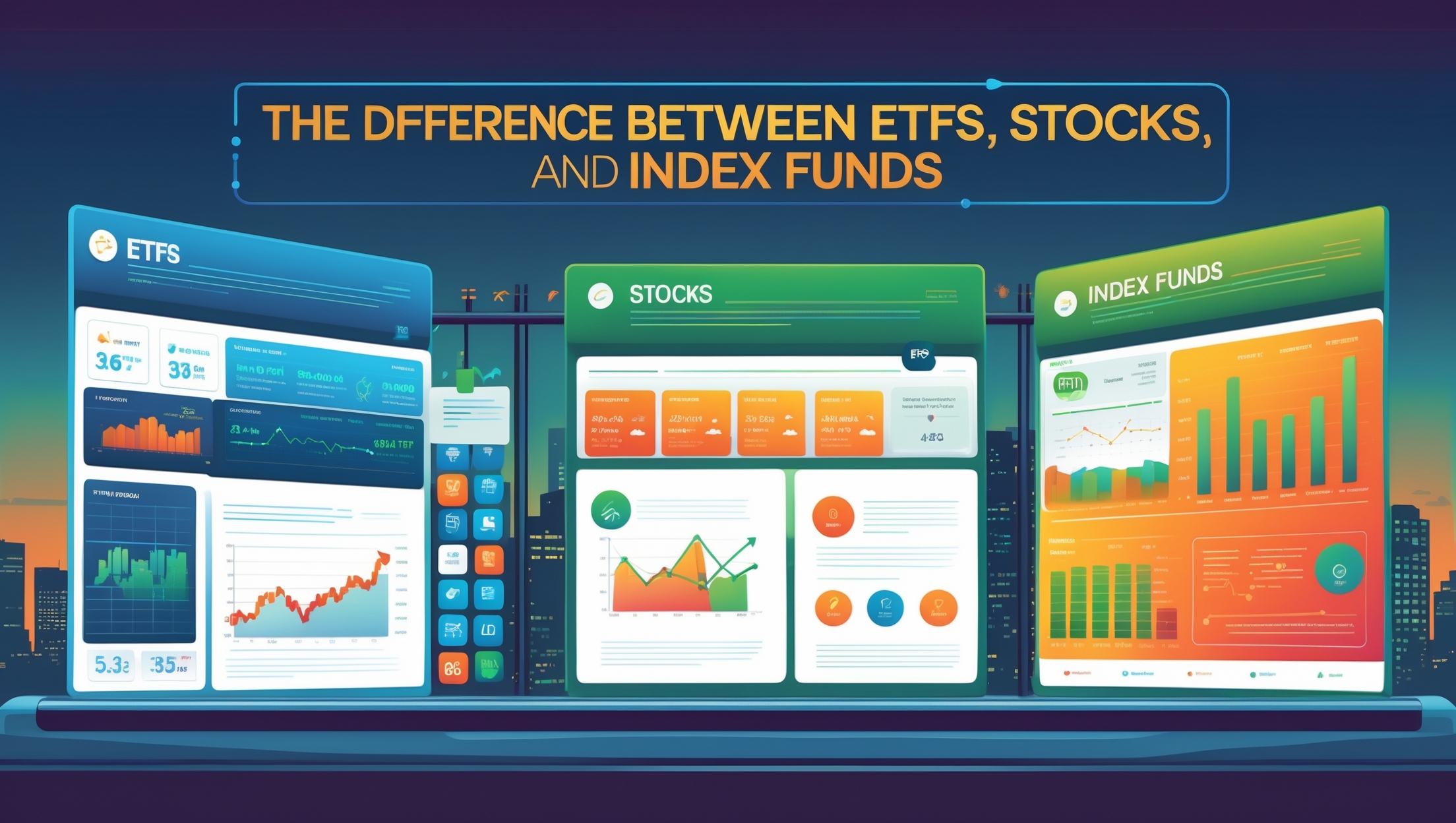 The Difference Between ETFs, Stocks, and Index Funds